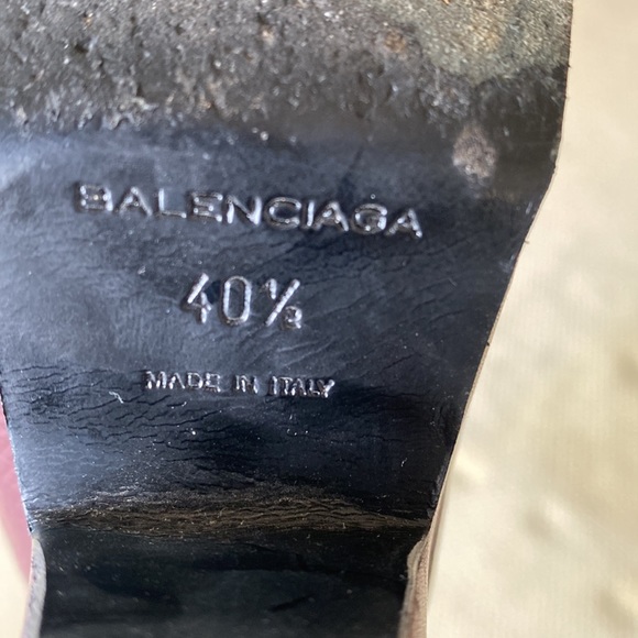 Balenciaga Lambskin Wedge Sandals 40.5 - Picture 3 of 5